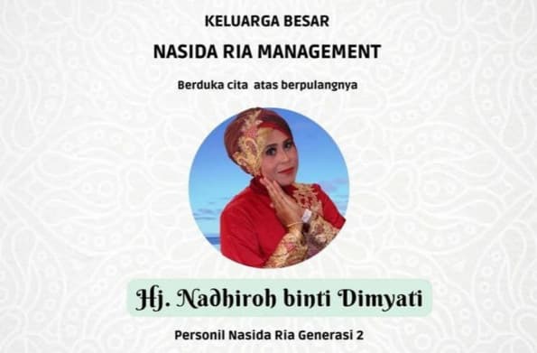 Berita Duka! Nadhiroh Personel Nasida Ria Meninggal, Anak Ungkap Permintaan Terakhirnya