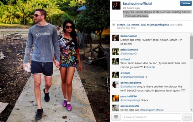Farah Quinn Pamer Kemesraan dengan Kekasih Baru