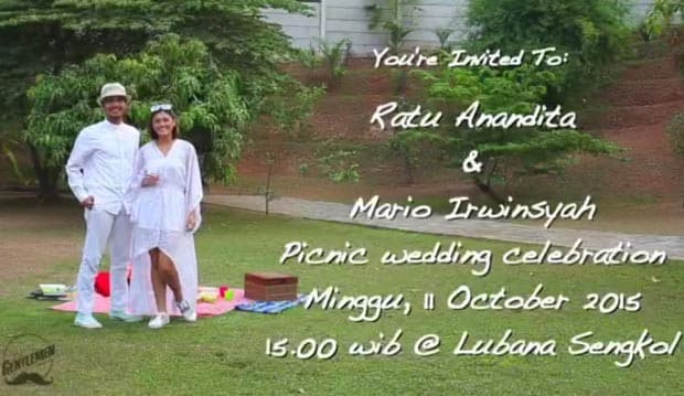 Mario-Dita Nikah Sambil Piknik
