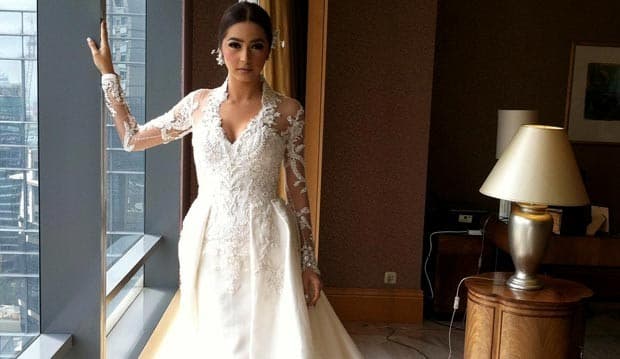 Akad Nikah, Nabila Syakieb Berkebaya Putih