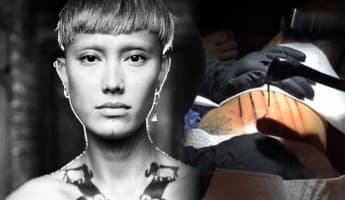 Proses Pembuatan Tato Fahrani Bikin Ngilu!