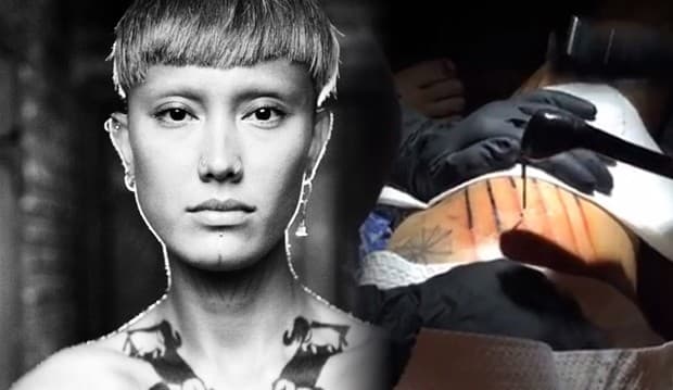 Proses Pembuatan Tato Fahrani Bikin Ngilu!