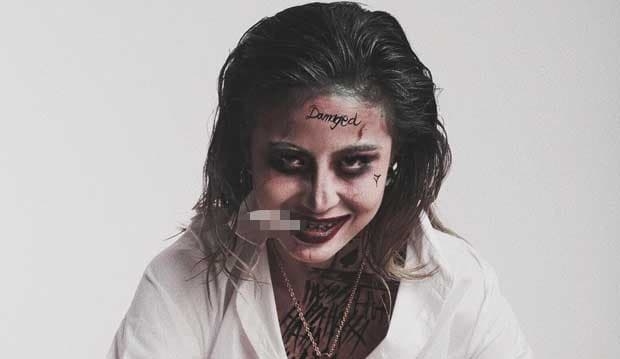 Berubah Jadi Joker, Wajah Awkarin Seram Banget!