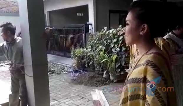 Sapi Kurban Ngamuk, Ayu Ting Ting Lari Masuk Rumah