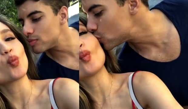 Cinta Laura Tertawa Manja, Bule Ganteng Beri Ciuman Mesra