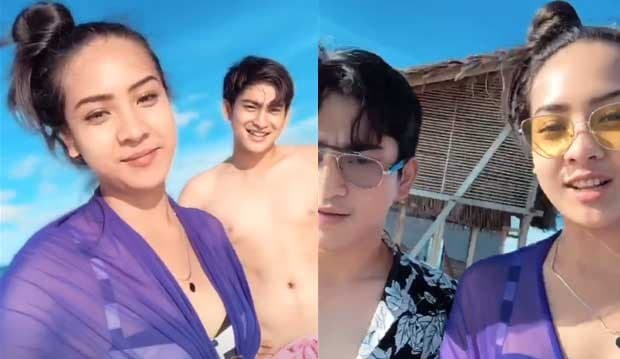 Liburan Bareng Pacar di Pantai, Tanda di Leher Anya Geraldine Bikin Salfok
