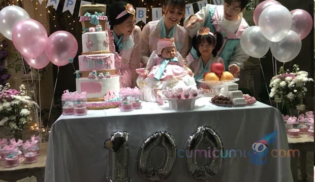 Berdarah Korea, Putri Lee Jeong Hoon Gelar Ritual 100 Hari Terlahir di Dunia