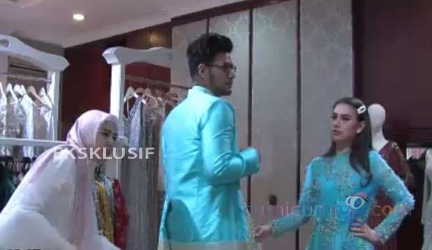Fitting Baju Akad Nikah, Ammar Zoni dan Irish Bella Pilih Warna Terang