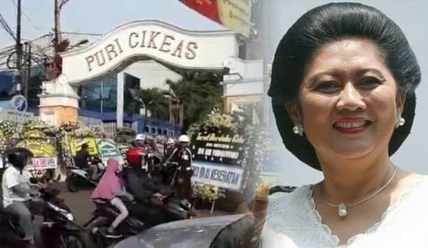 Ani Yudhoyono Meninggal Dunia, Karangan Bunga Berjejer di Sepanjang Jalan Puri Cikeas