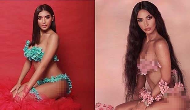 Millendaru Foto Ala Kim Kardashian, Siapa Lebih Seksi?