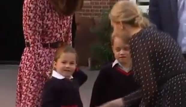 Hari Pertama Sekolah, Princess Charlotte Diantar Pangeran William dan Kate Middleton