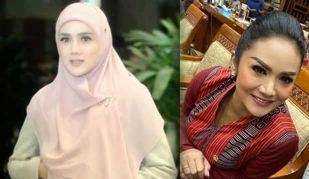 Intip Perbedaan Gaya Penampilan Krisdayanti dan Mulan Jameela di Kursi DPR RI