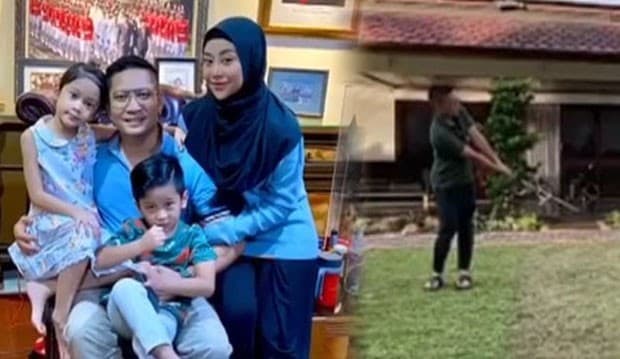 Kembali Kumpul Bersama Keluarga, Detri Warmanto Langsung Melakukan Golf From Home