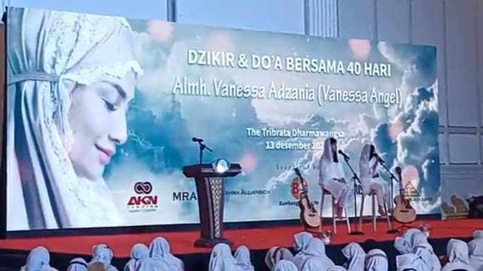 Suasana 40 Harian Vanessa Angel yang Digelar Milano Lubis dan Doddy Sudrajat